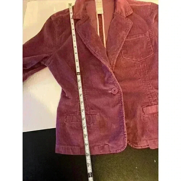 Vintage STAR Blue Jeans Pure Indigo Corduroy Pink Jacket Womens Med Retro - Picture 13 of 13